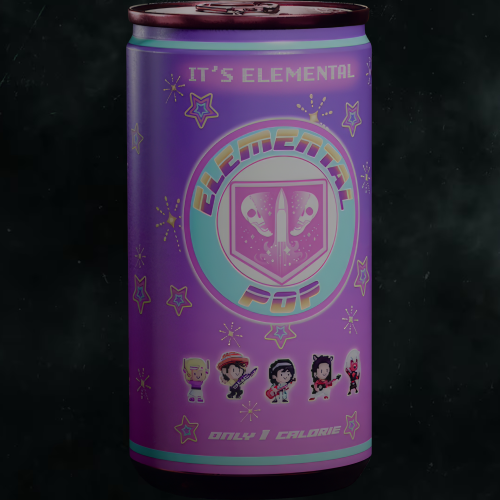 CAN OF ELEMENTAL POP BY CRAFTDANIMATION