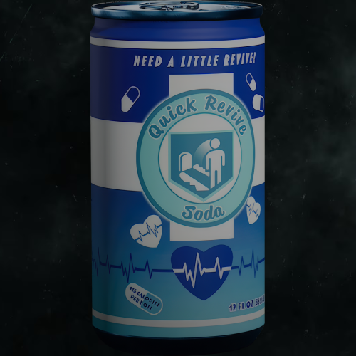 CAN OF QUICK REVIVE BY CRAFTDANIMATION