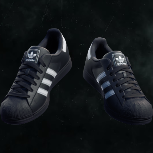 ADIDAS SUPERSTAR OG BLACK 001 CUT BY CRAFTDANIMATION