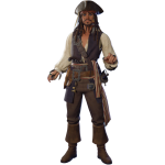JACK SPARROW 002 HAT ON CUT BY CRAFTDANIMATION