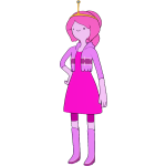 PRINCESS BUBBLEGUM 001 FLAT CUT BY CRAFTDANIMATION