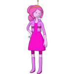 PRINCESS BUBBLEGUM 002 FRADIENT CUT BY CRAFTDANIMATION