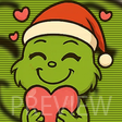 The Grinch Love emote preview